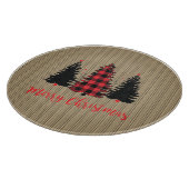 ファームハウス素朴クリスマスツリートリオ カッティングボード (角)