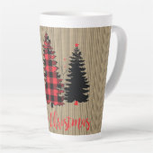 ファームハウス素朴クリスマスツリートリオ カフェラテマグ (右アングル)