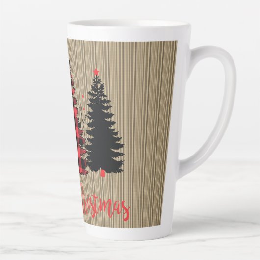 ファームハウス素朴クリスマスツリートリオ カフェラテマグ (右)