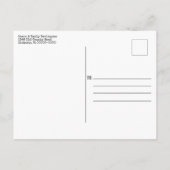 ファームハウス素朴クリスマスパインのクリスマスポストカード インビテーションポストカード (裏面)