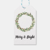 ファームハウス素朴クリスマスラベル ギフトタグ (正面)