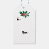 ファームハウス素朴クリスマスラベル ギフトタグ (裏面)