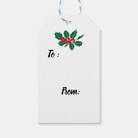 ファームハウス素朴クリスマスラベル ギフトタグ (裏面)