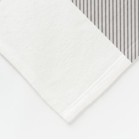 ファームハウス素朴グレイ&ホワイトバッファロープレイドスクエア フリースブランケット (角)