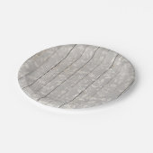 ファームハウス素朴シャビーシックなホワイトウッド装飾品 ペーパープレート (アングル)