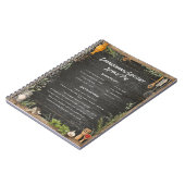 ファームハウス素朴シャルボードレシピジャーナル ノートブック (左側)