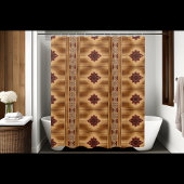 ファームハウス素朴シャワーカーテン垂直スタイル シャワーカーテン