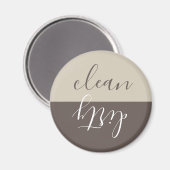 ファームハウス素朴タンブラウン食洗機マグネット マグネット (正面/裏面)