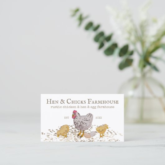 ファームハウス素朴チクズヘンファーム 名刺 (スタンド正面)