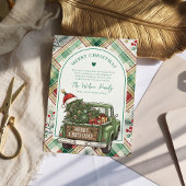 ファームハウス素朴トラックアーチクリスマス シーズンカード