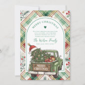 ファームハウス素朴トラックアーチクリスマス シーズンカード (正面)