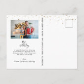 ファームハウス素朴トラッククリスマスホリデー ポストカード (裏面)