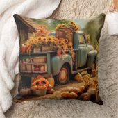 ファームハウス素朴トラックリバーシブル装飾用クッション クッション (ブランケット)