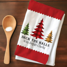 ファームハウス素朴バッファローチェッククリスマスツリー