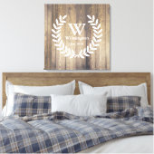 ファームハウス素朴バーンウッドローレルファミリーネーム キャンバスプリント (インサイチュ (寝室))
