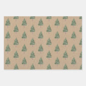 ファームハウス素朴ラッピングクラフトクリスマス紙 ラッピングペーパーシート (正面3)