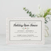 ファームハウス素朴レースクリスマスホリデー 招待状 (スタンド正面)