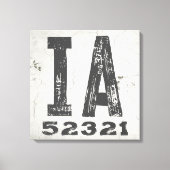 ファームハウス素朴州ジップコードアイオワ キャンバスプリント (正面)