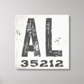 ファームハウス素朴州ジップコードアラバマ キャンバスプリント (正面)