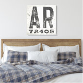 ファームハウス素朴州ジップコードアーカンソー キャンバスプリント (インサイチュ (寝室))