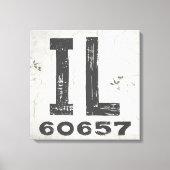 ファームハウス素朴州ジップコードイリノイ キャンバスプリント (正面)