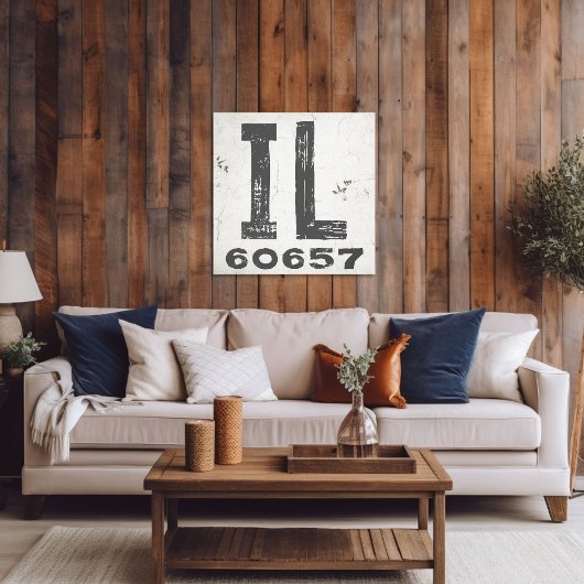 ファームハウス素朴州ジップコードイリノイ キャンバスプリント