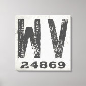 ファームハウス素朴州ジップコードウェストバージニア キャンバスプリント (正面)