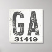 ファームハウス素朴州ジップコードグルジア キャンバスプリント (正面)