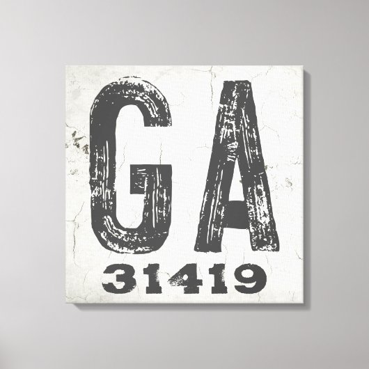 ファームハウス素朴州ジップコードグルジア キャンバスプリント (正面)