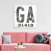 ファームハウス素朴州ジップコードグルジア キャンバスプリント (インサイチュ (リビング))