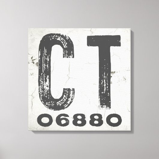 ファームハウス素朴州ジップコードコネチカット キャンバスプリント (正面)