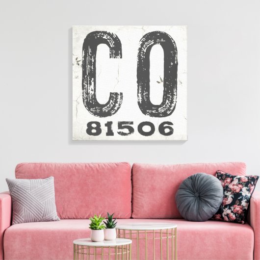 ファームハウス素朴州ジップコードコロラド キャンバスプリント (インサイチュ (リビング))