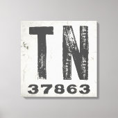 ファームハウス素朴州ジップコードテネシー キャンバスプリント (正面)