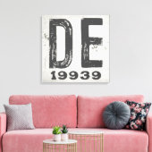 ファームハウス素朴州ジップコードデラウェア キャンバスプリント (インサイチュ (リビング))