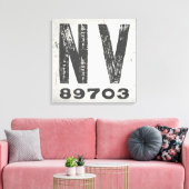 ファームハウス素朴州ジップコードネバダ キャンバスプリント (インサイチュ (リビング))