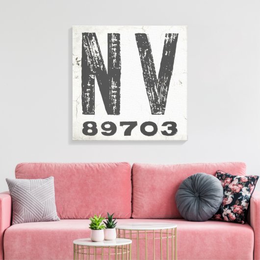 ファームハウス素朴州ジップコードネバダ キャンバスプリント (インサイチュ (リビング))