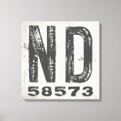 ファームハウス素朴州ジップコードノースダコタ キャンバスプリント (正面)