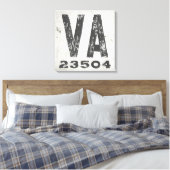 ファームハウス素朴州ジップコードバージニア キャンバスプリント (インサイチュ (寝室))