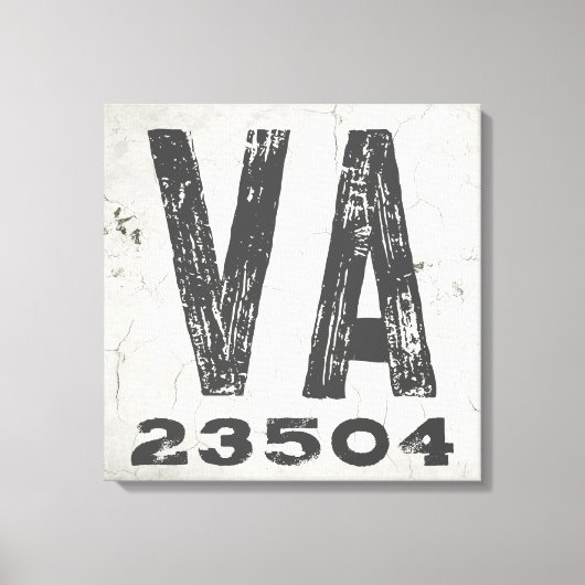 ファームハウス素朴州ジップコードバージニア キャンバスプリント (正面)