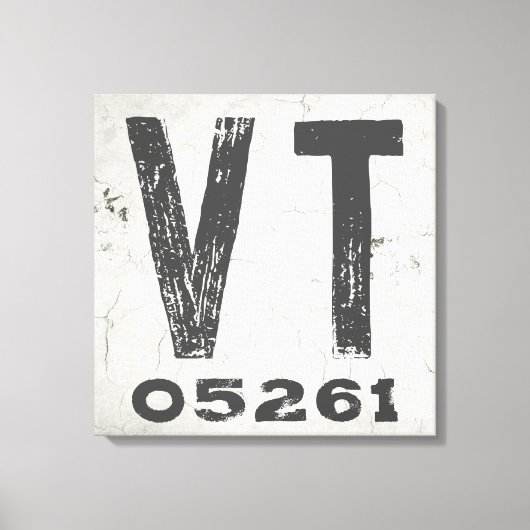 ファームハウス素朴州ジップコードバーモント キャンバスプリント (正面)