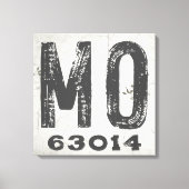 ファームハウス素朴州ジップコードミズーリ キャンバスプリント (正面)