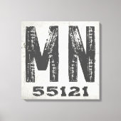 ファームハウス素朴州ジップコードミネソタ キャンバスプリント (正面)
