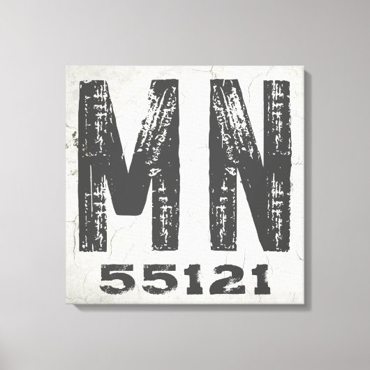 ファームハウス素朴州ジップコードミネソタ キャンバスプリント (正面)