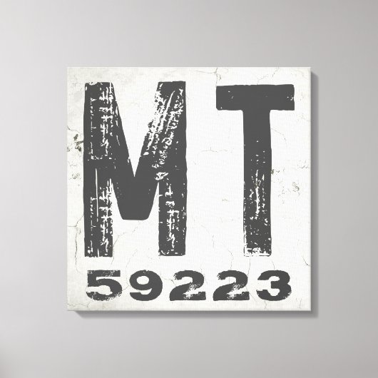 ファームハウス素朴州ジップコードモンタナ キャンバスプリント (正面)