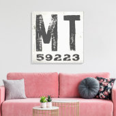 ファームハウス素朴州ジップコードモンタナ キャンバスプリント (インサイチュ (リビング))