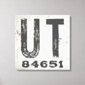 ファームハウス素朴州ジップコードユタ キャンバスプリント (正面)