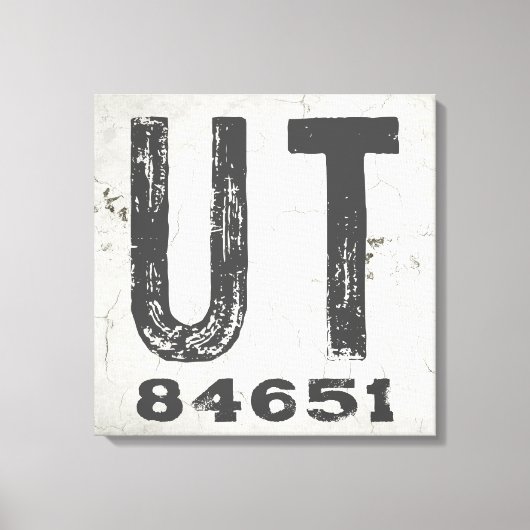 ファームハウス素朴州ジップコードユタ キャンバスプリント (正面)