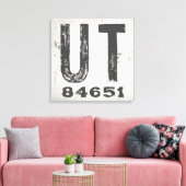 ファームハウス素朴州ジップコードユタ キャンバスプリント (インサイチュ (リビング))