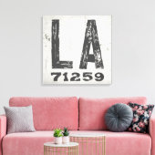 ファームハウス素朴州ジップコードルイジアナ キャンバスプリント (インサイチュ (リビング))