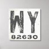 ファームハウス素朴州ジップコードワイオミング キャンバスプリント (正面)